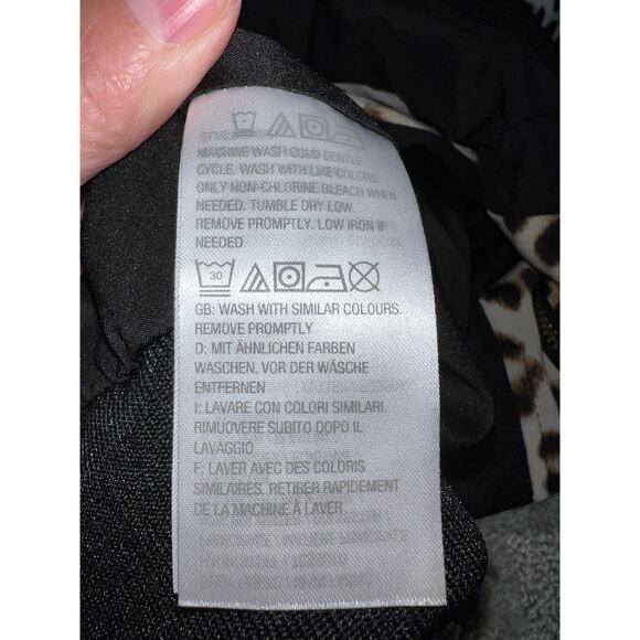 Susan Graver Large Leopard BOMBER JACKET Animal Print Sporty Coat QVC 14 16 NEW - Picture 10 of 11